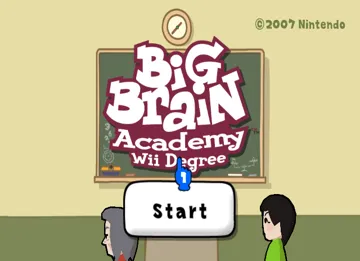 Big Brain Academy- Wii Degree screen shot title